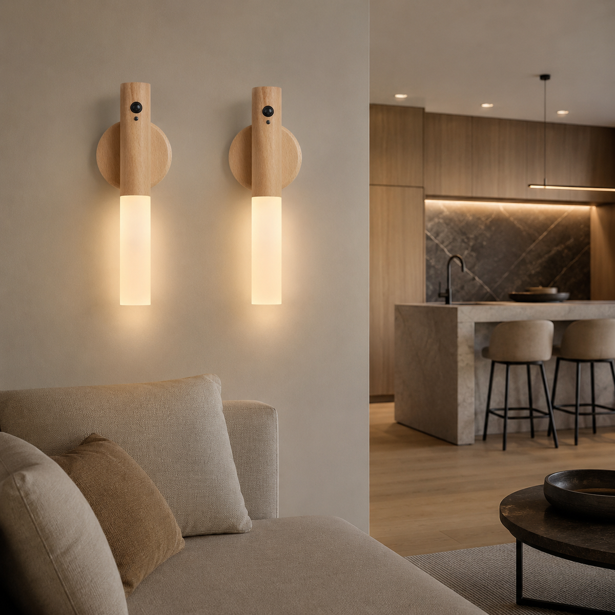 Rechargeable Motion Sensor Wall Sconce