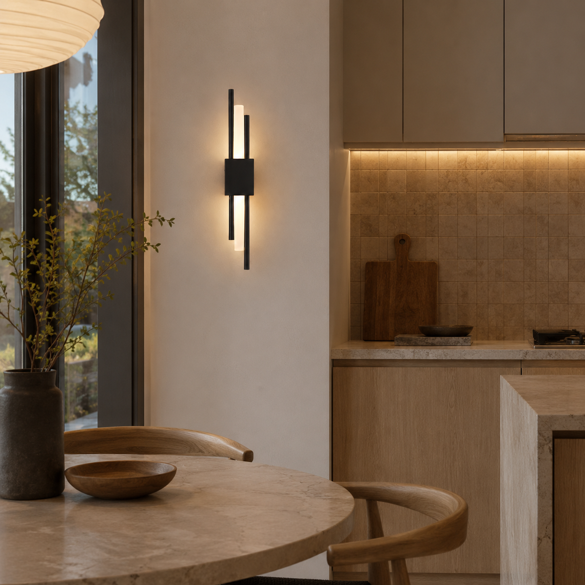 Double Tube LED Wall Sconce