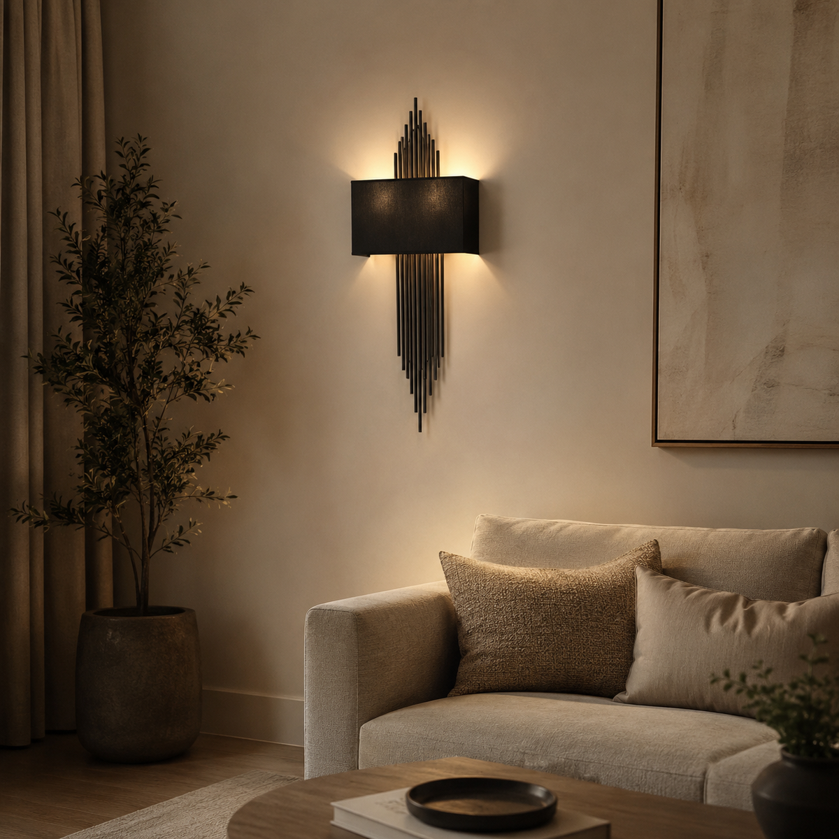 Art Deco Rod Wall Sconce