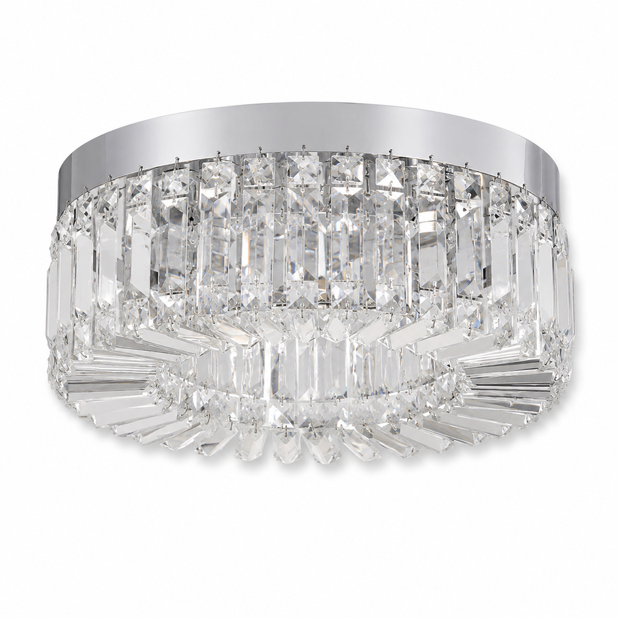 Crystal Flush Ceiling Light