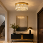 Crystal Flush Ceiling Light