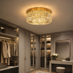 Crystal Flush Ceiling Light