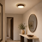 Travertine Wood LED Ceiling Light