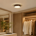 Travertine Wood LED Ceiling Light