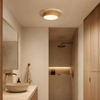 Travertine Wood LED Ceiling Light