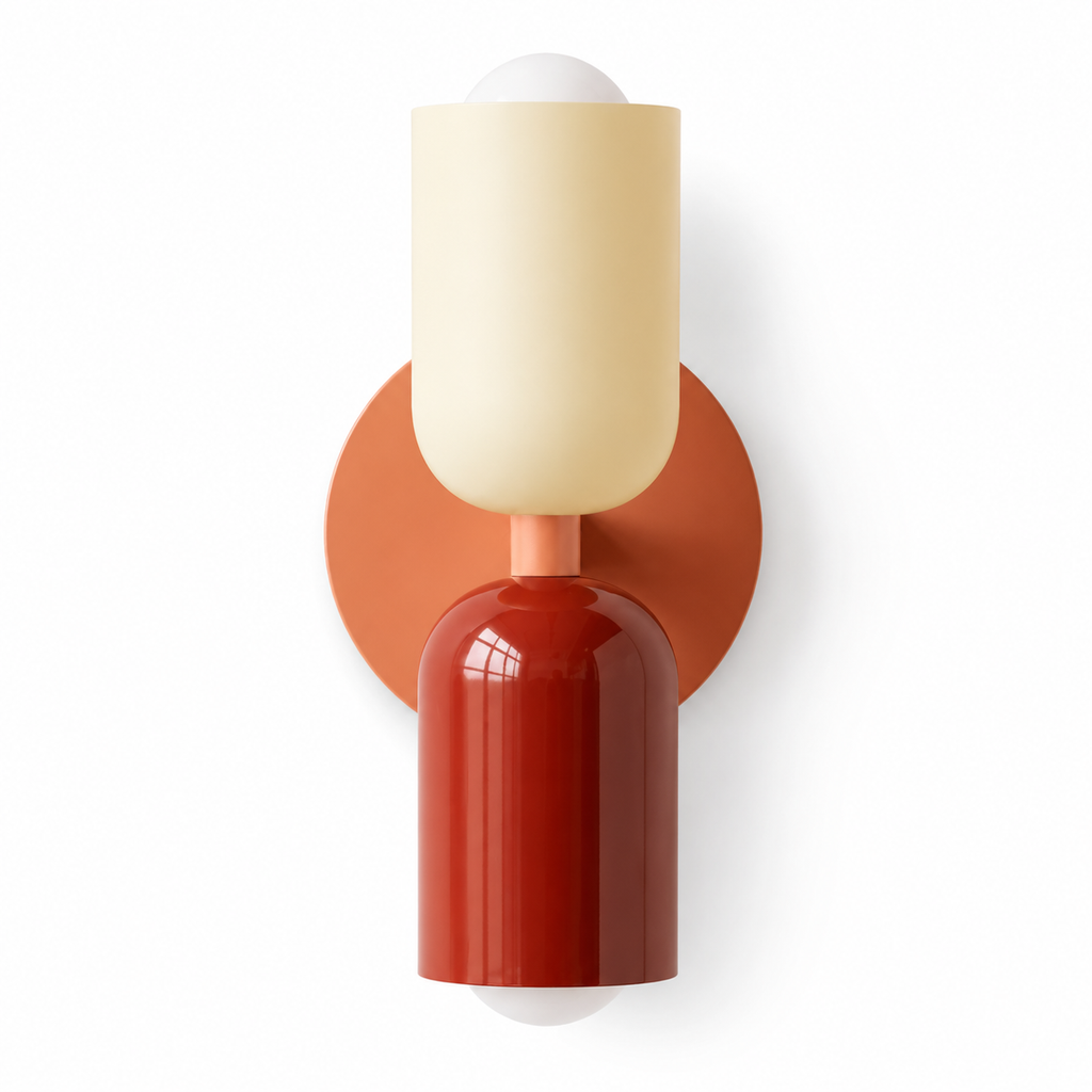 Scandinavian Double-Shade LED Wall Sconce