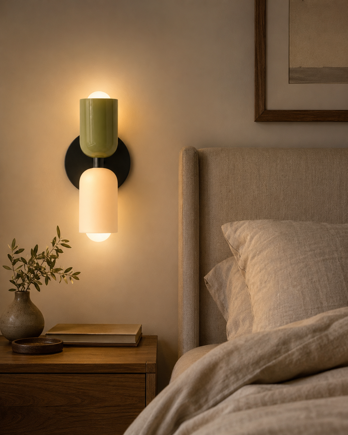 Black Nordic LED Wall Sconce