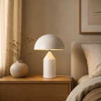 Small White Rechargeable Touch Table Lamp