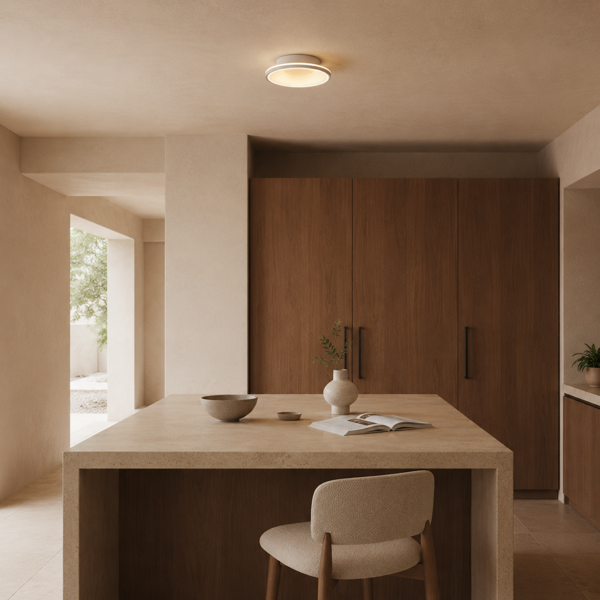 White Modern Kitchen Bedroom Chandelier