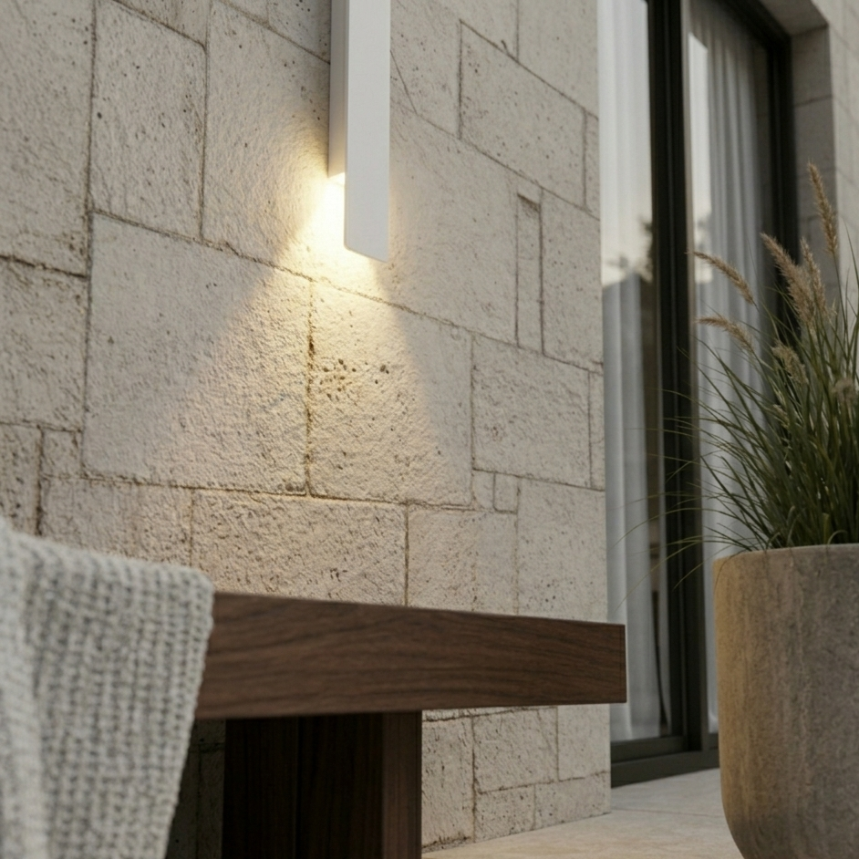 LED Outdoor Garden Wall Sconce 60cm White
