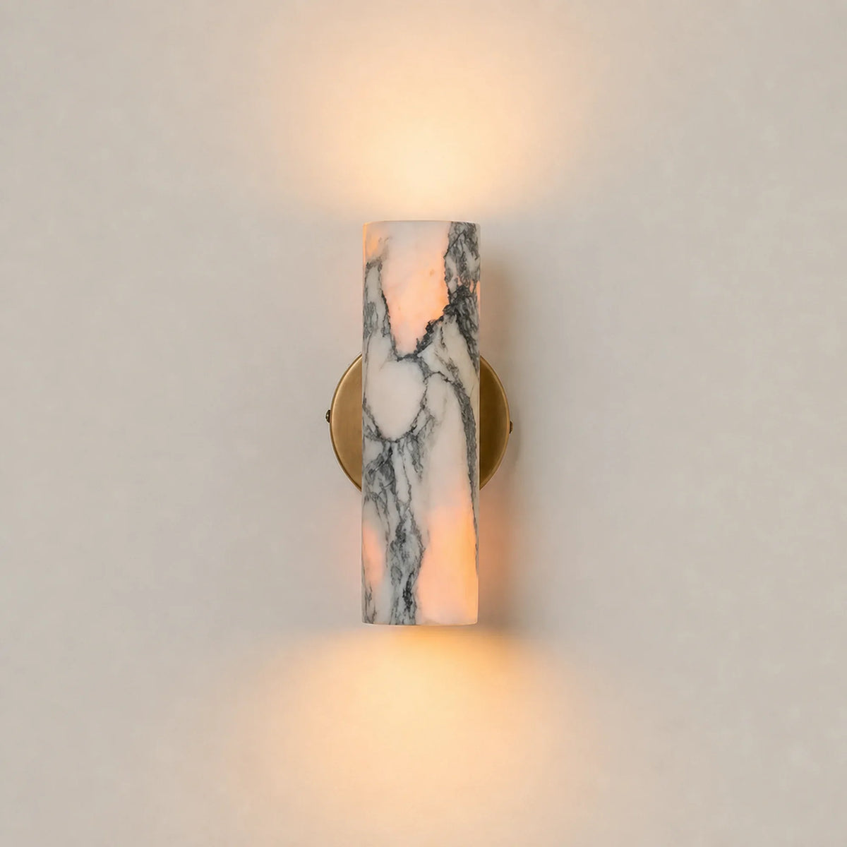 Marble Cylinder Wall Sconce