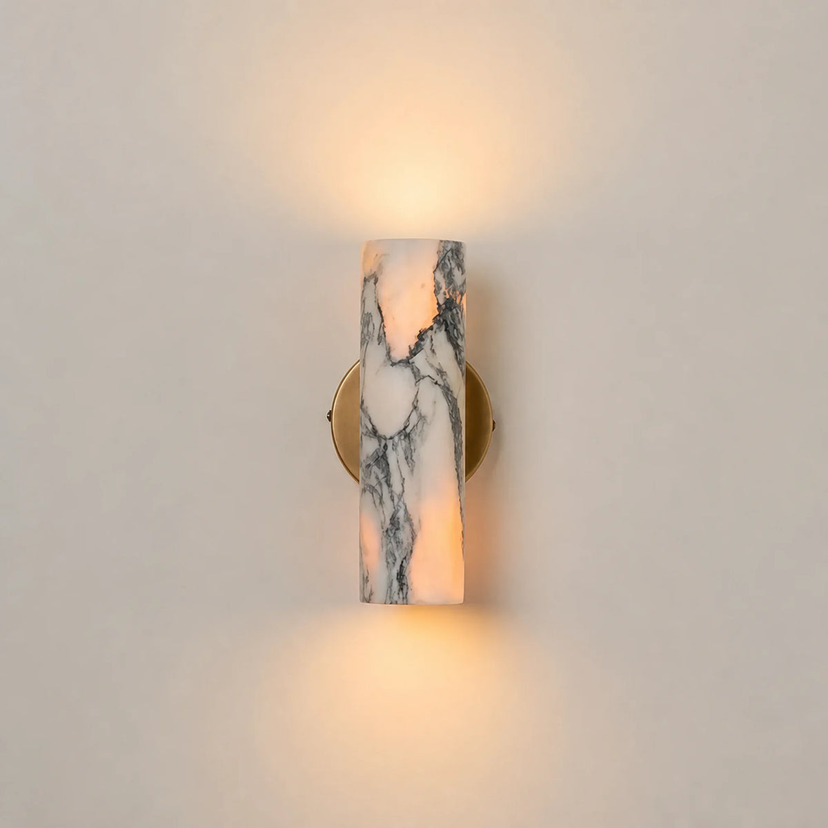 Marble Cylinder Wall Sconce