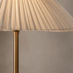 Pleated Brass Floor Lamp