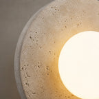 Travertine Globe Wall Sconce