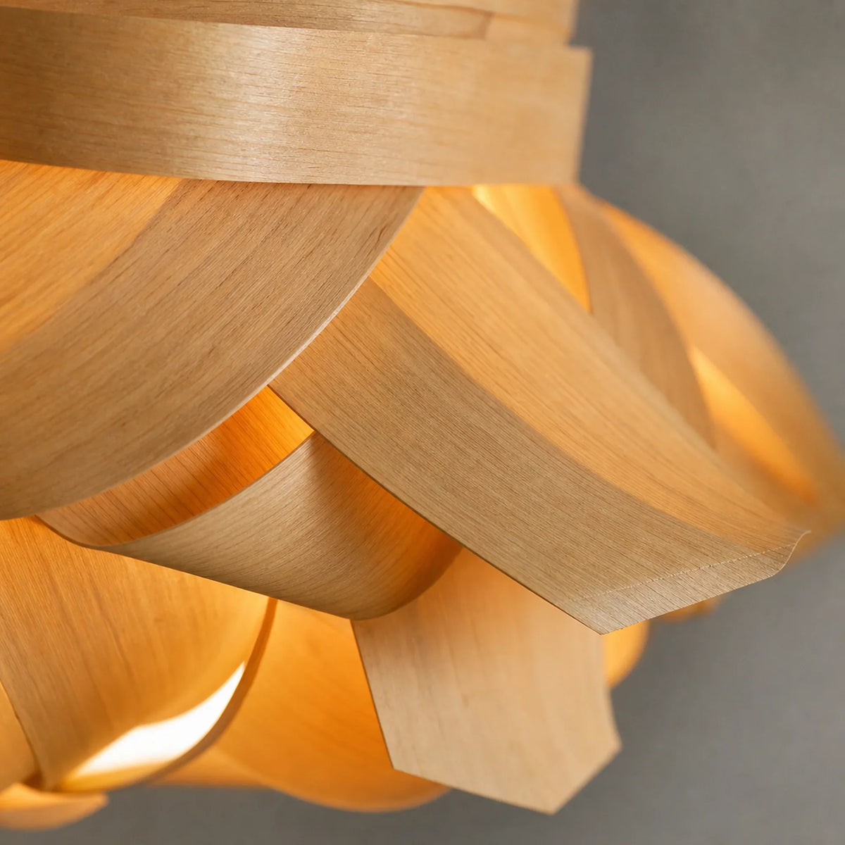 Details Behind the Wood Pendant