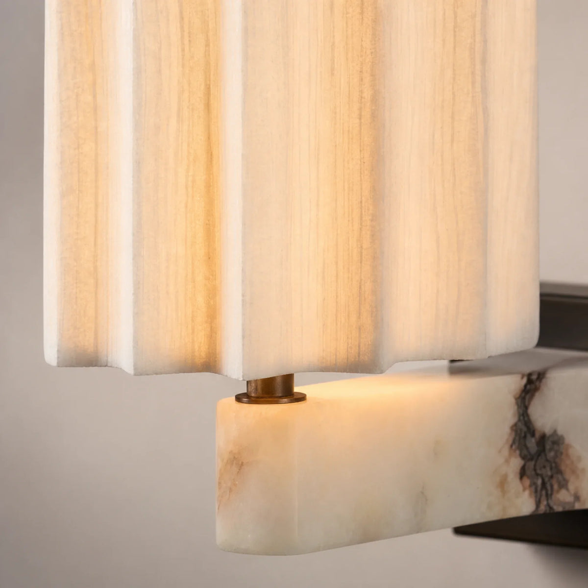 Details Behind the Marble Wall Light