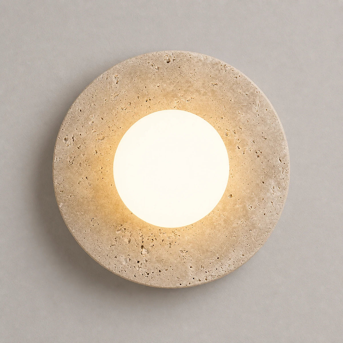 A Warm Globe on Natural Stone