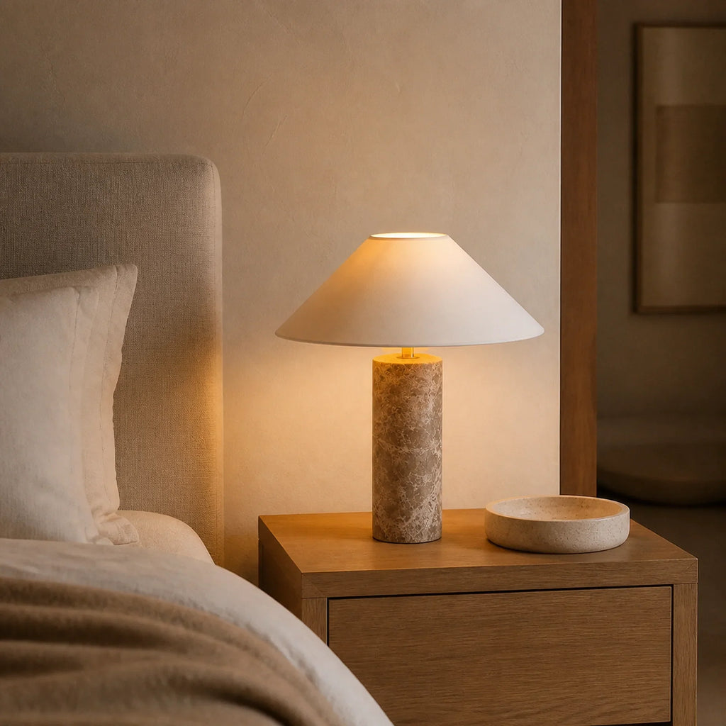 Marble Mushroom Table Lamp