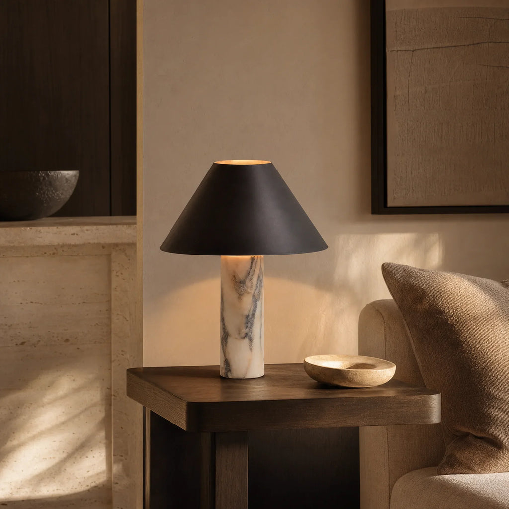 Marble Cone Table Lamp