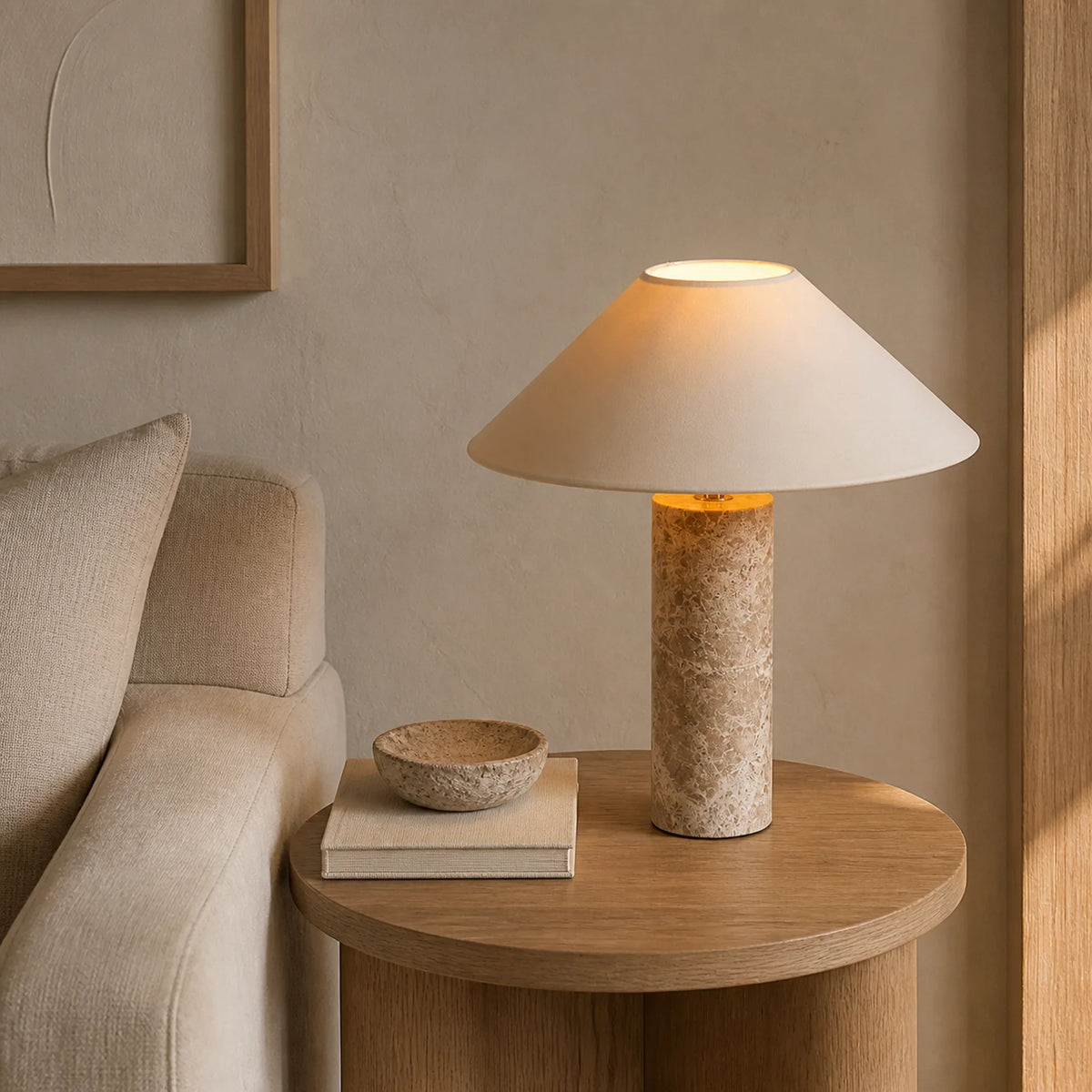 Marble Mushroom Table Lamp