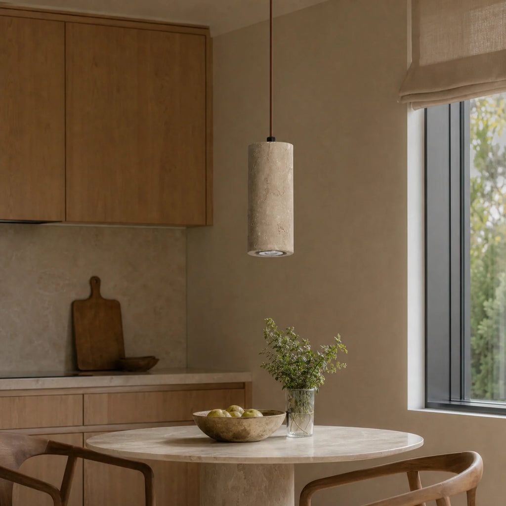Travertine Stone Pendant Light
