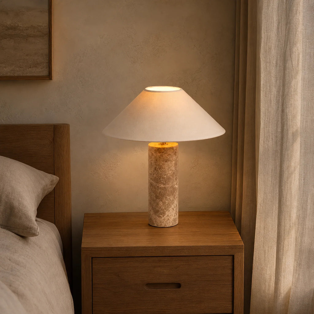 Marble Mushroom Table Lamp
