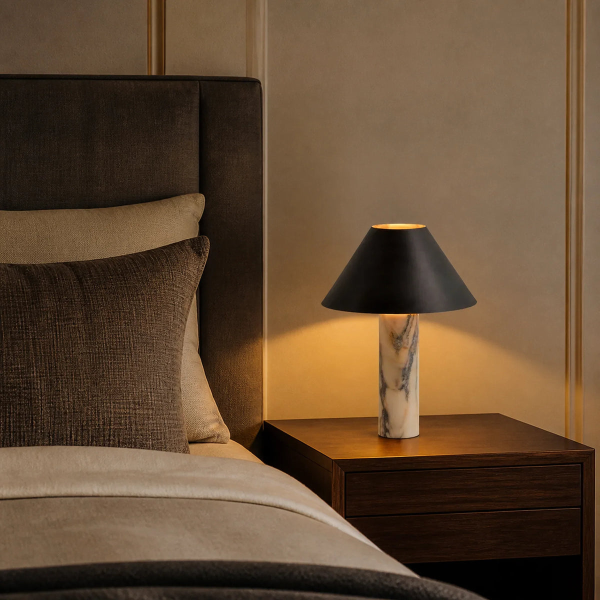 Marble Cone Table Lamp