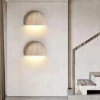 Travertine Half Moon Wall Sconce
