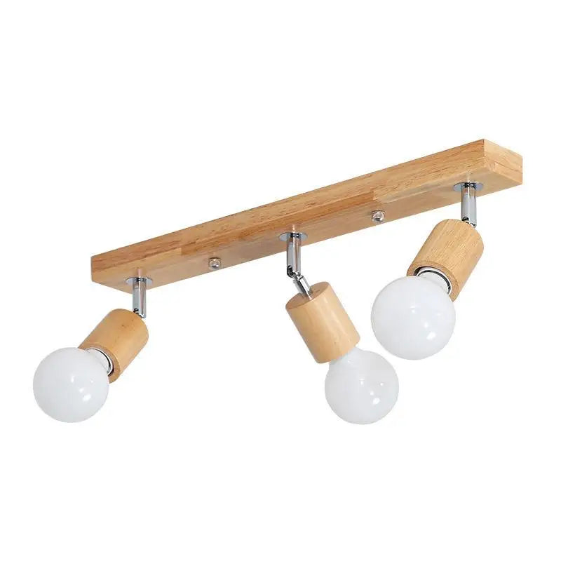 Nordic Wooden Rotating Ceiling Light
