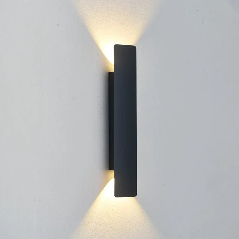 LED Outdoor Garden Wall Sconce 40cm Black