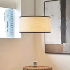 Modern Black Wabi Sabi Japanese Chandelier White Light