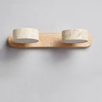 Nordic Wooden Double Head Wall Sconce
