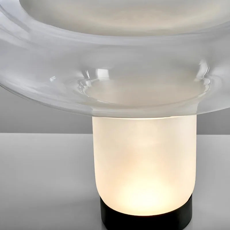 Modern Glass Mushroom Table Lamp