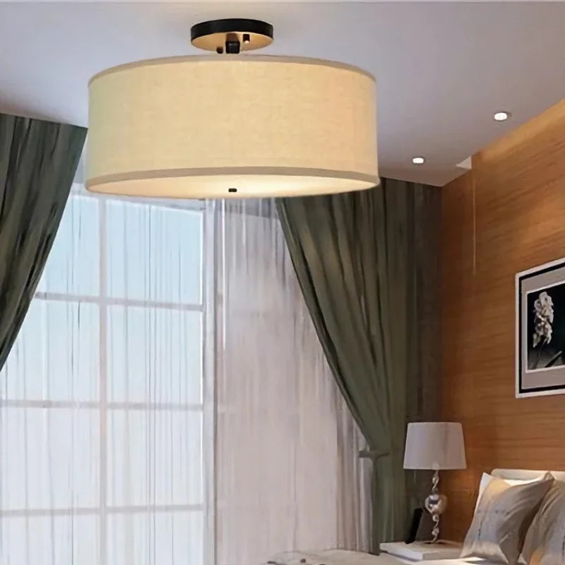 Modern White Wabi Sabi Japanese Chandelier White Light