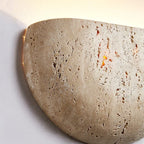 Travertine Half Moon Wall Sconce