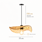 Handwoven Bamboo Chandelier – Cove