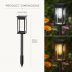 Solar LED Outdoor Pathway Light Pack of 6