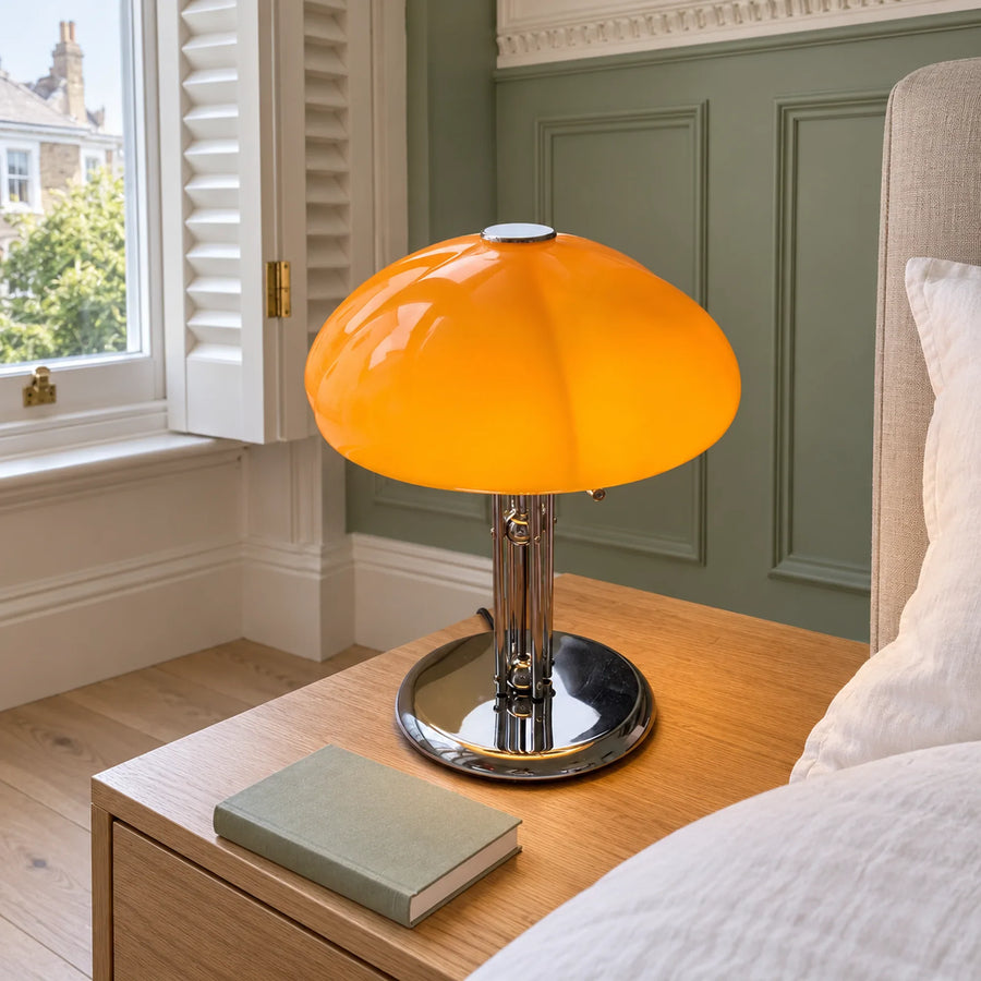 Bauhaus Glass Mushroom Table Lamp