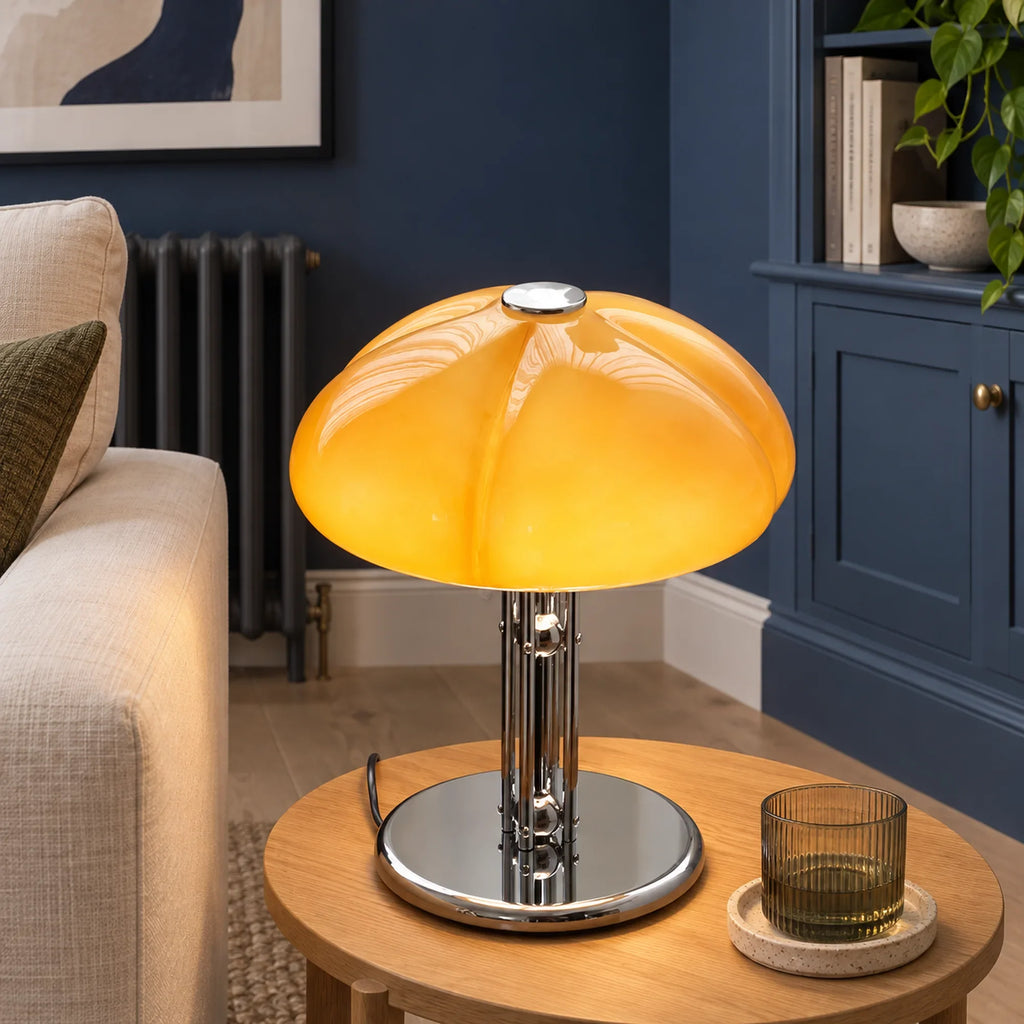 Bauhaus Glass Mushroom Table Lamp