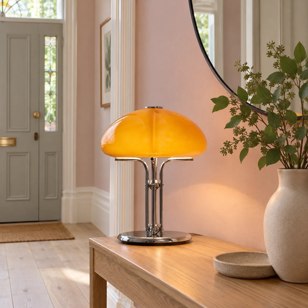 Bauhaus Glass Mushroom Table Lamp
