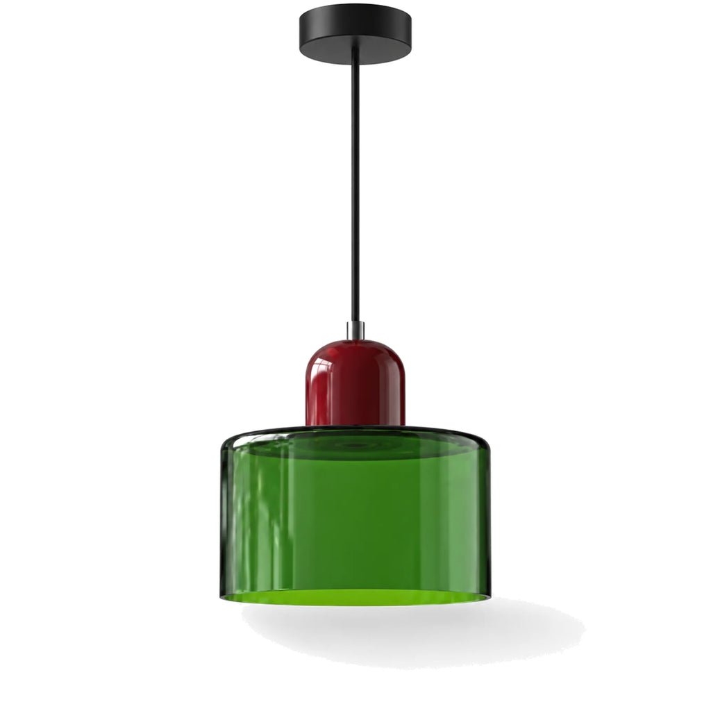 Small Bauhaus Glass Pendant Light