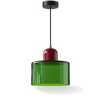 Small Bauhaus Glass Pendant Light
