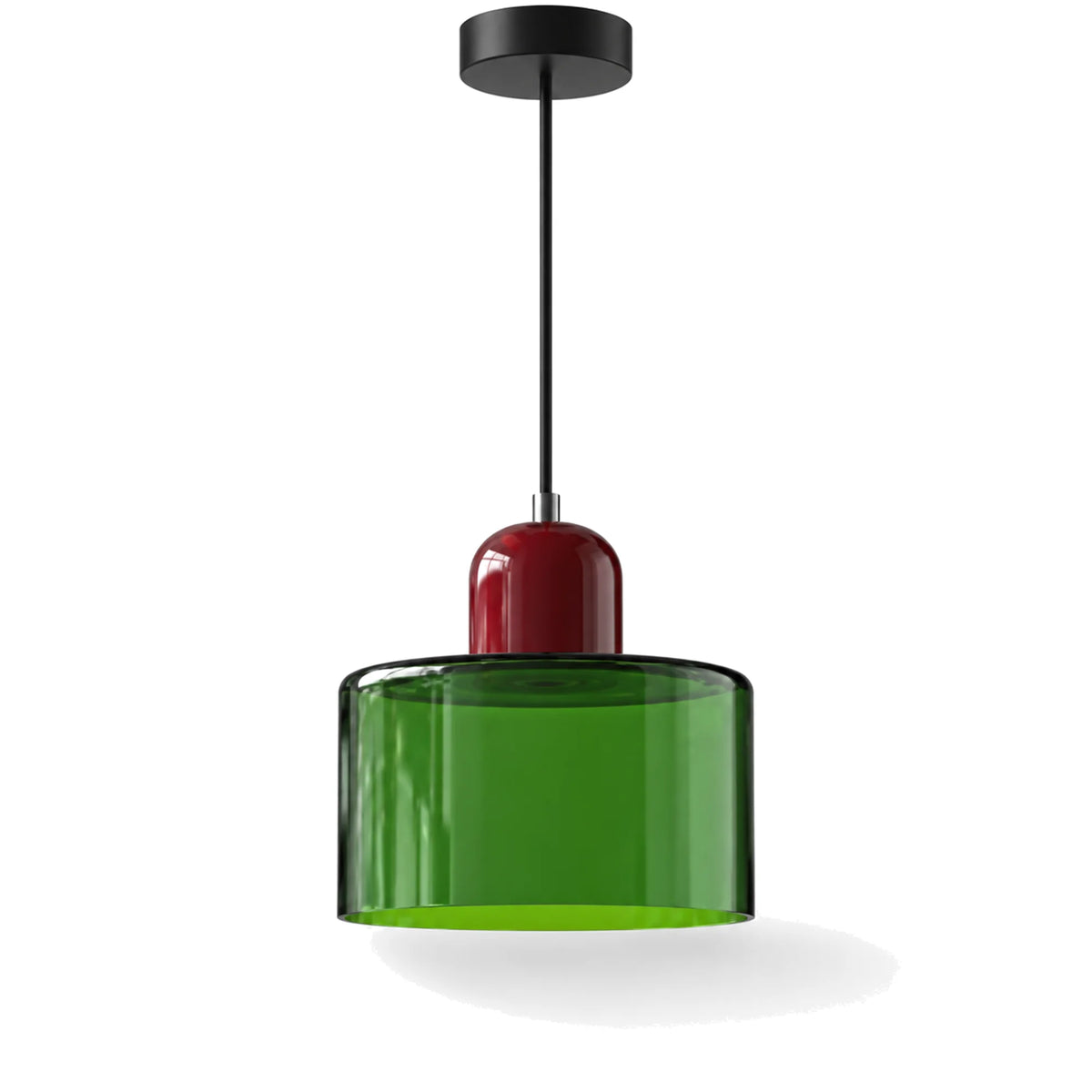 Small Bauhaus Glass Pendant Light