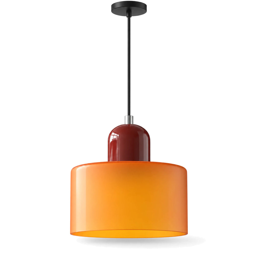 Small Bauhaus Glass Pendant Light