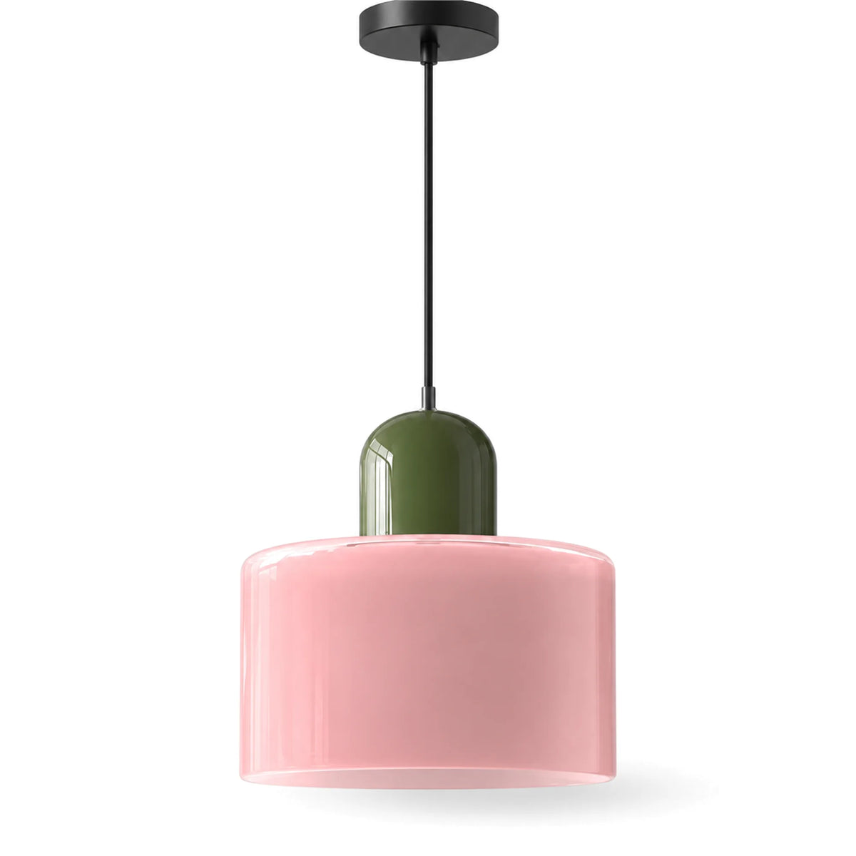 Small Bauhaus Glass Pendant Light