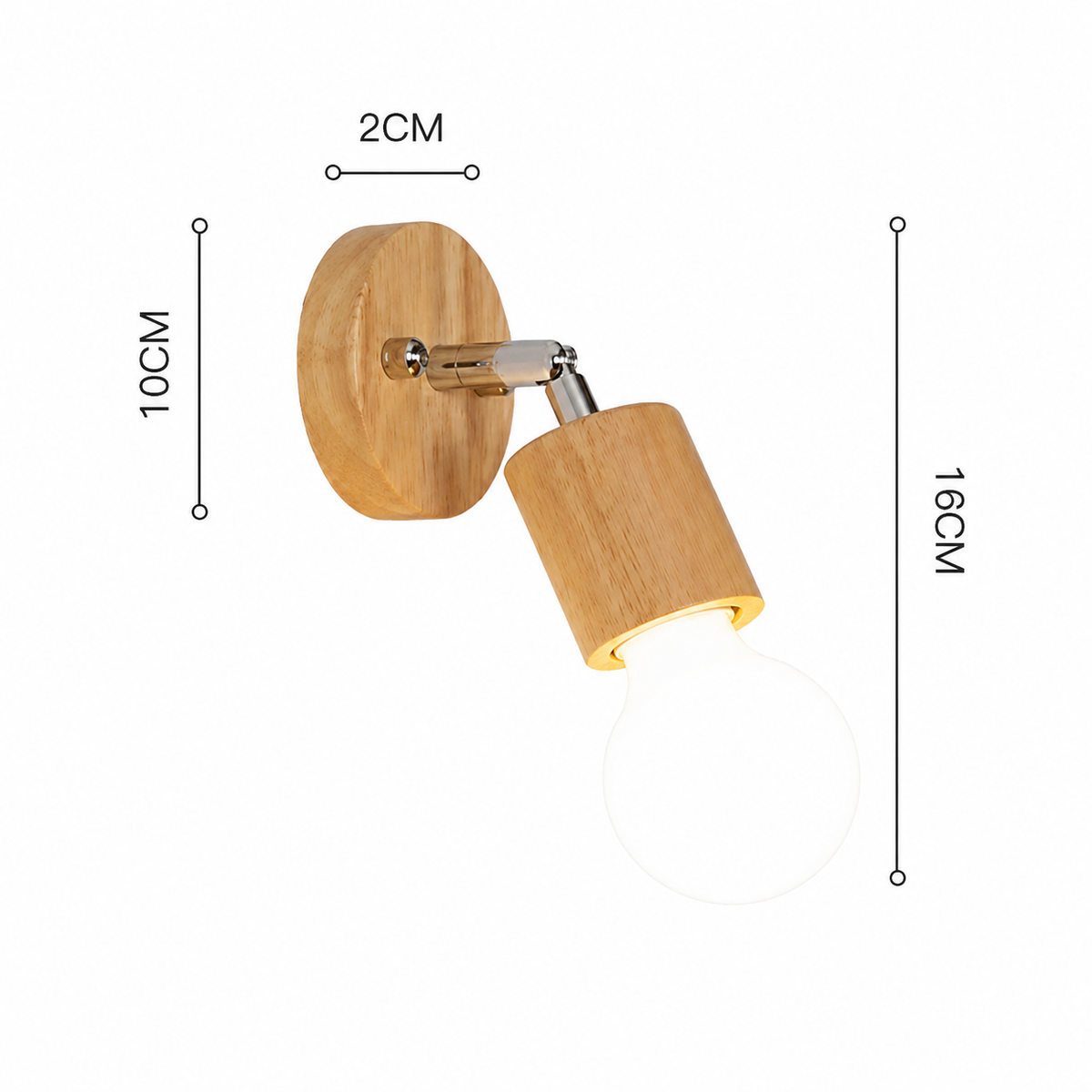 Nordic Wooden Rotating Ceiling Light