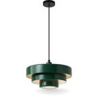 Bauhaus Tiered Metal Pendant Light
