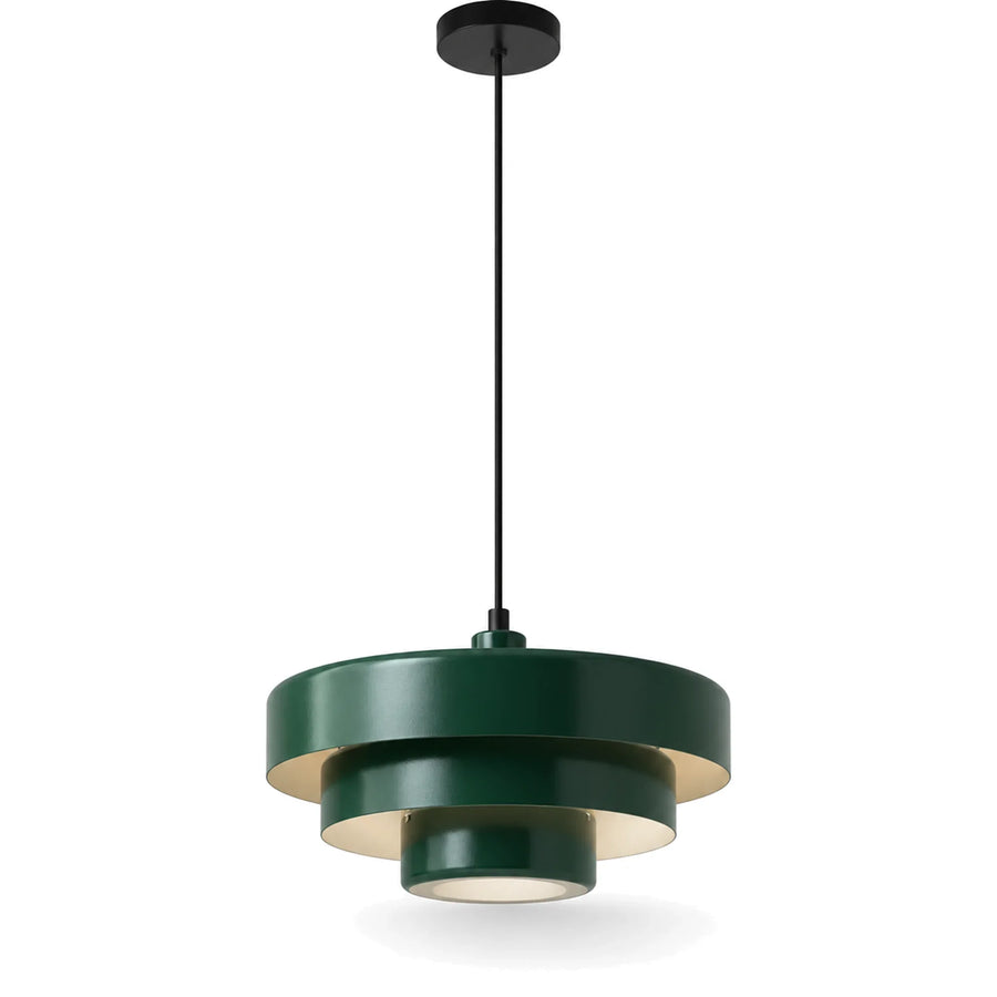 Bauhaus Tiered Metal Pendant Light