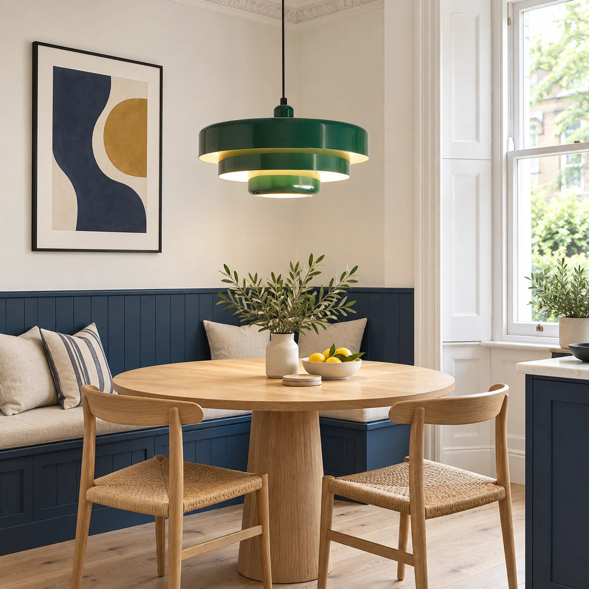 Bauhaus Tiered Metal Pendant Light