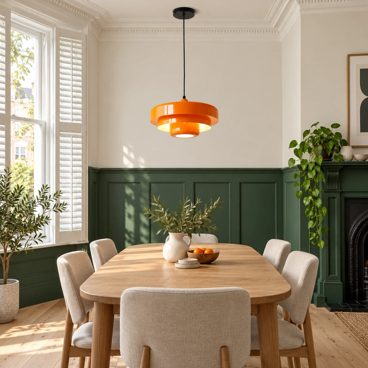 Bauhaus Tiered Metal Pendant Light
